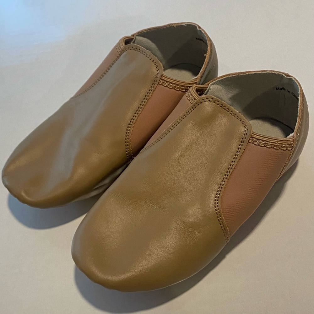 Kids Tan Jazz Dance Shoes